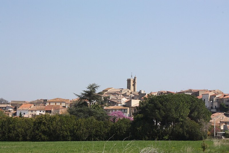 Les Obrières Amfora, il paese di Servian nell'Hérault